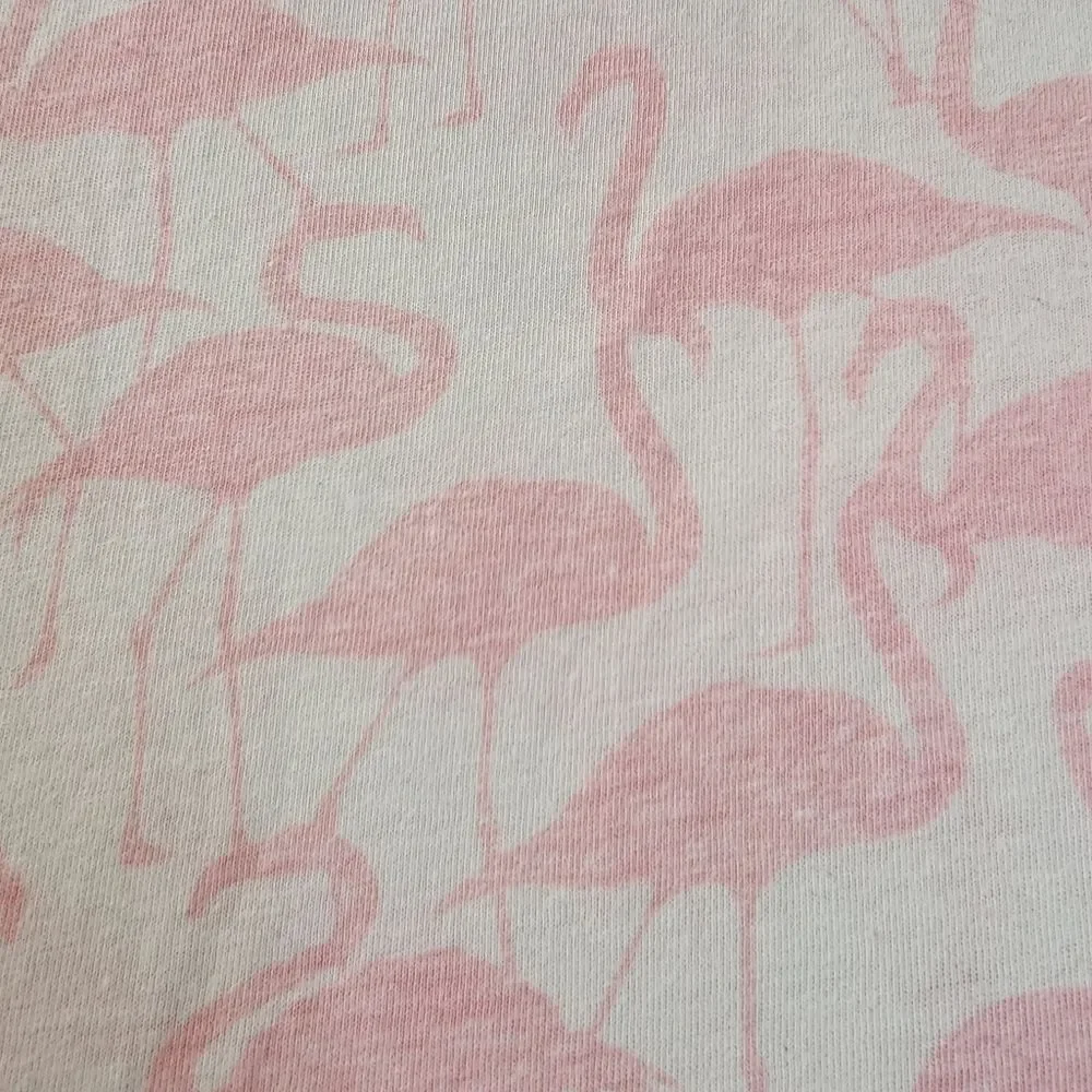 Torrid Classic Fit Size 3 White With Pink Flamingos Shirt Sleeve Tshirt - Picture 2 of 7